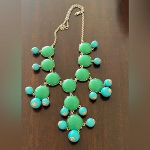 J.Crew Bubble Necklace turquoise